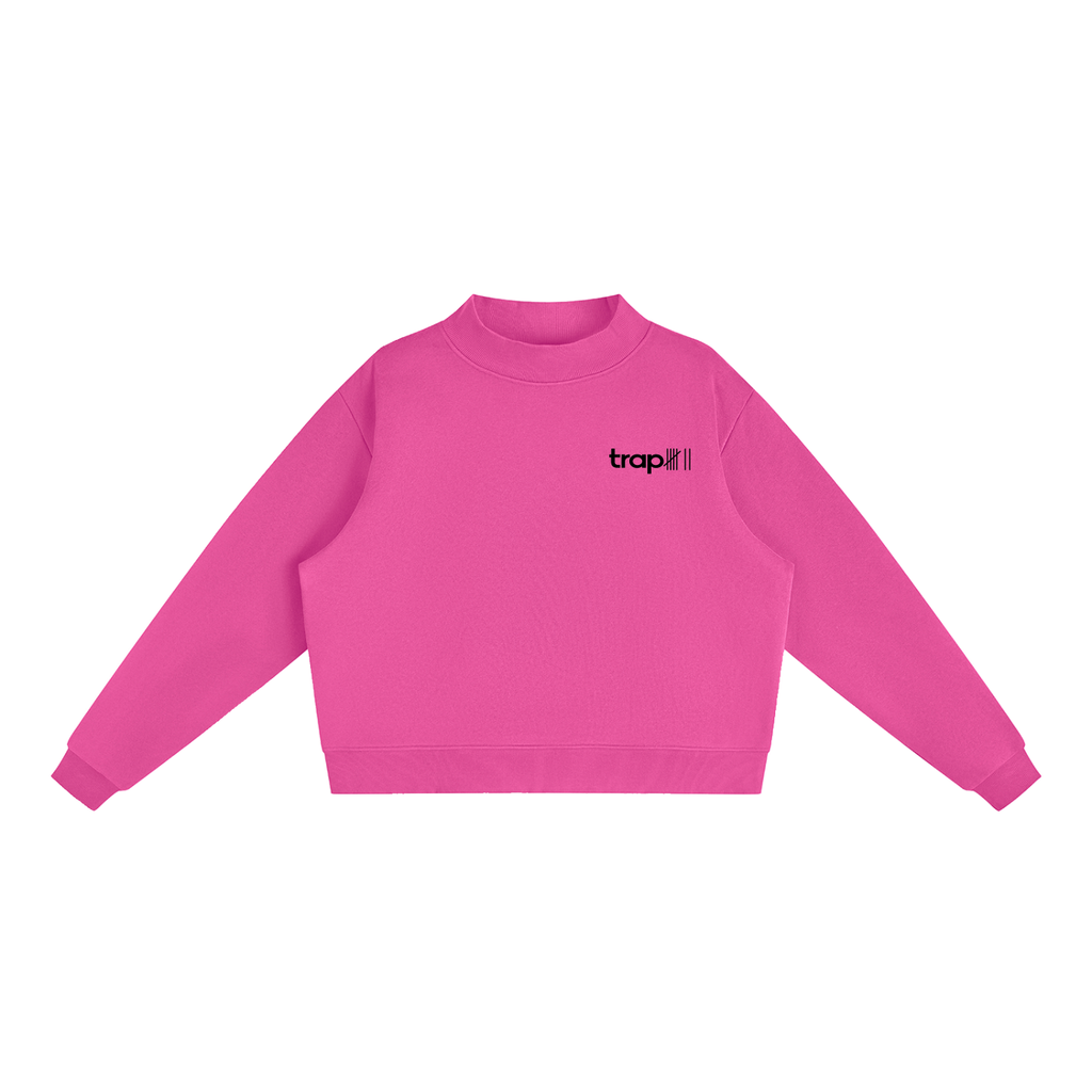 Cozy Mock-Neck Fleece Crewneck