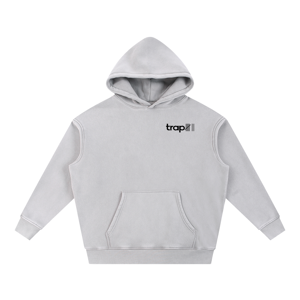 Snow Washed Oversized Fleece Hoodie