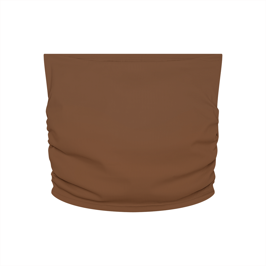 Ruched Cropped Tube Top