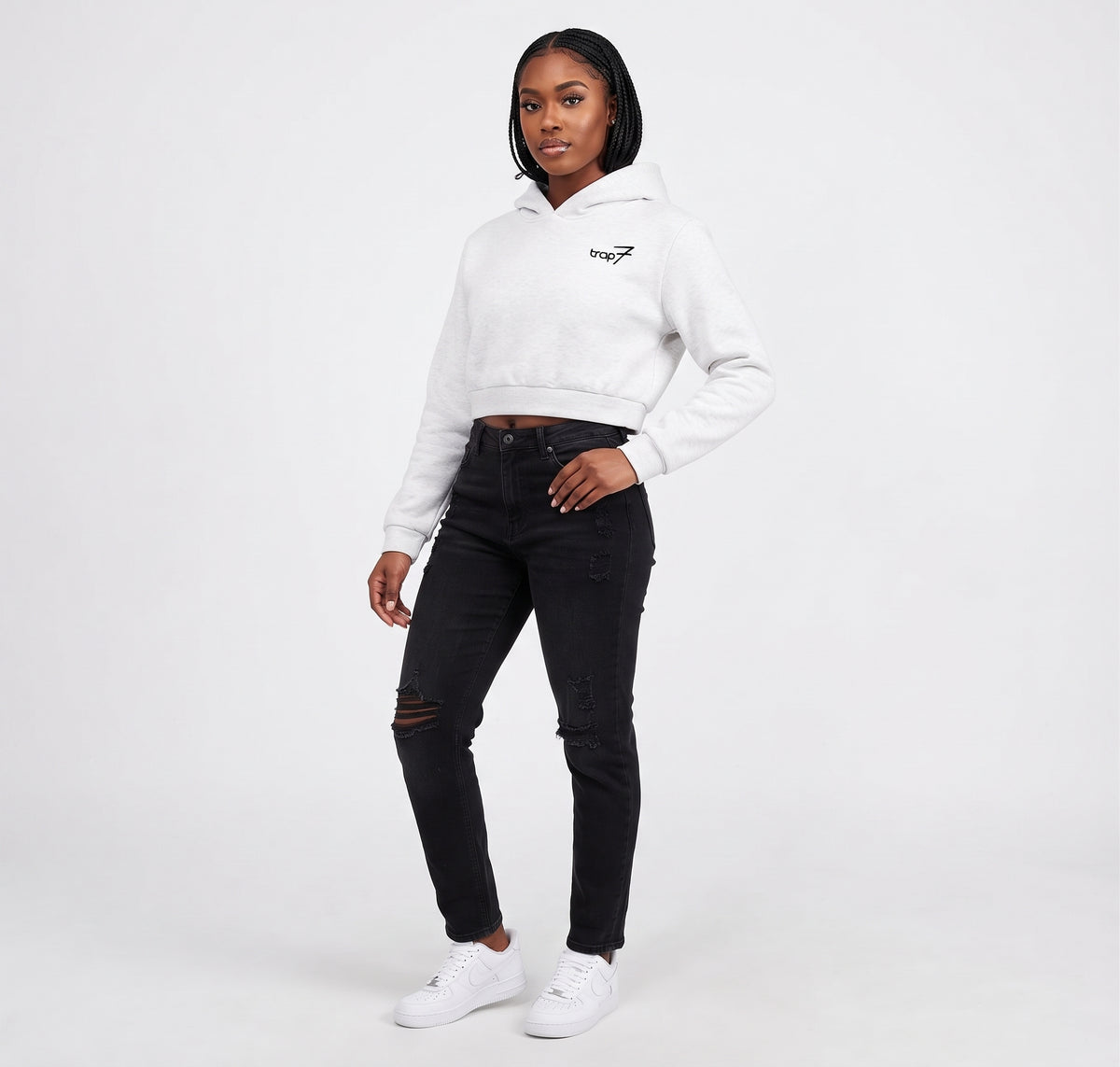 Cropped Essential Hoodie