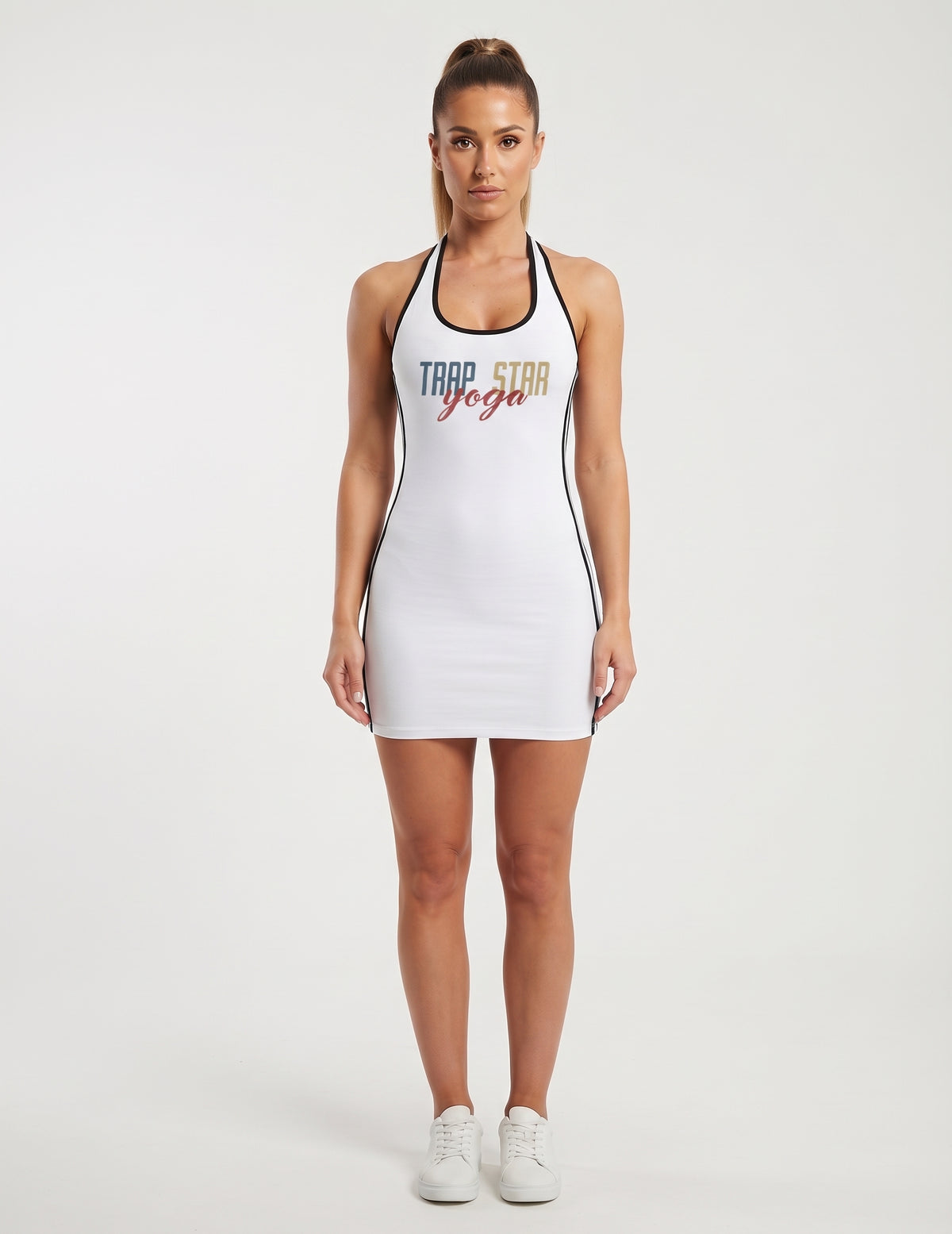 Sleek Halter Midi Dress