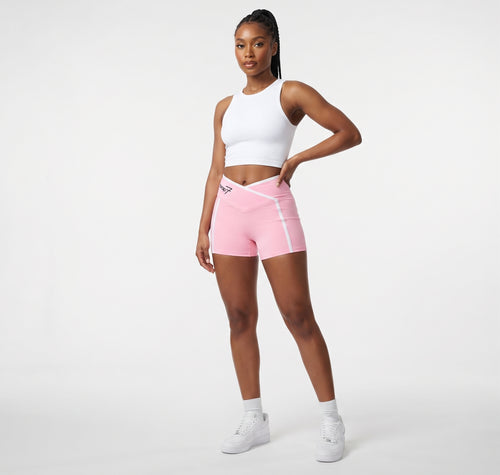 Colorblock High-Rise Active Shorts