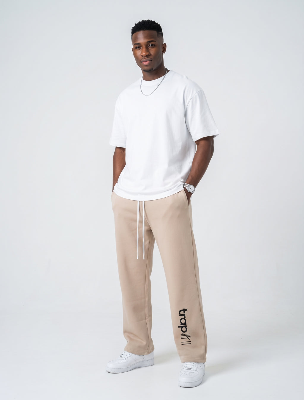 Essential Unisex Fleece Straight-Leg Pants