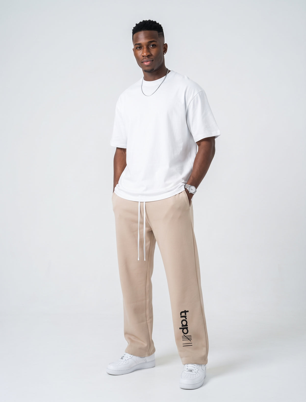 Essential Unisex Fleece Straight-Leg Pants