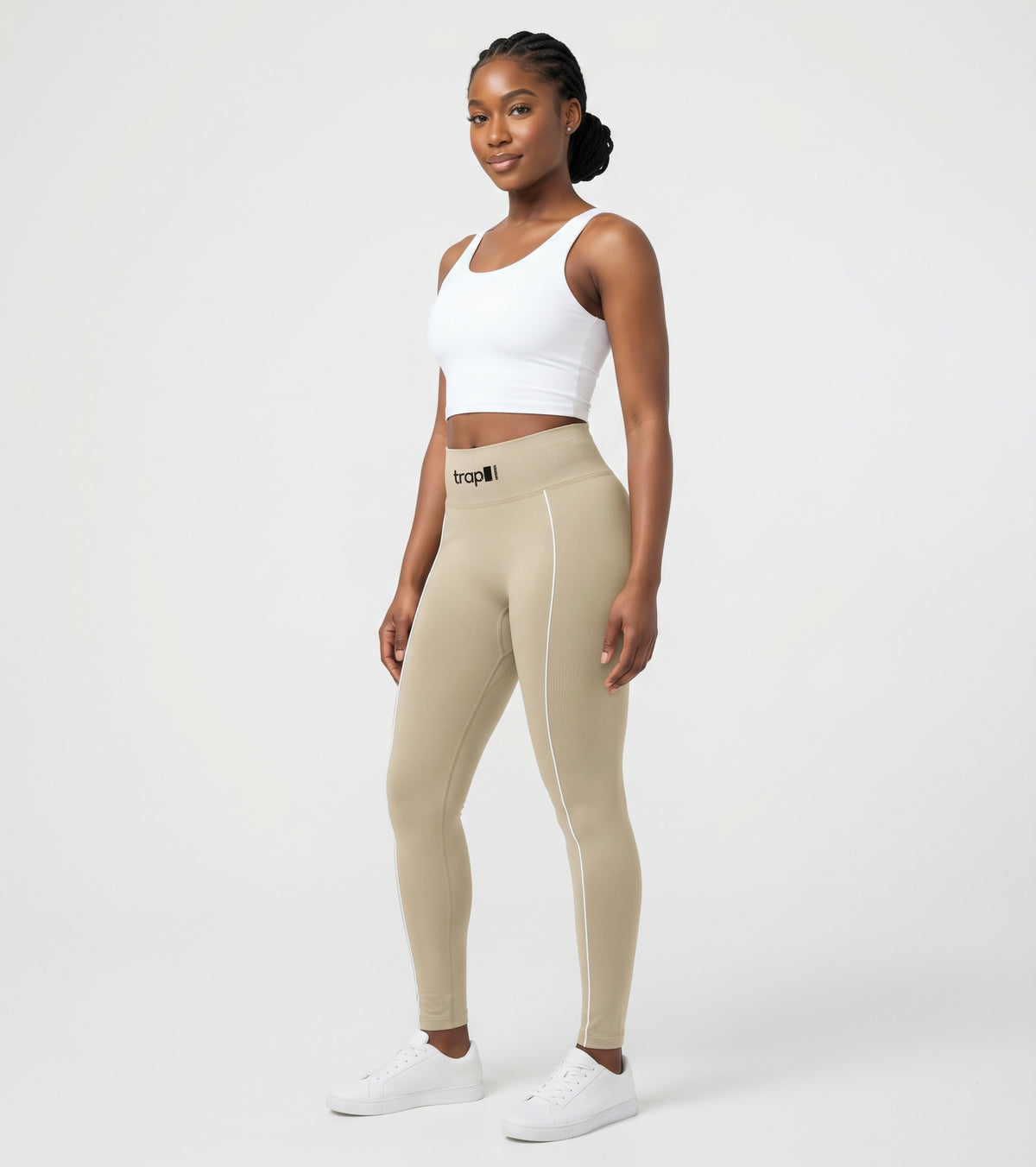 Sculpted High-Waist Tapered Leggings