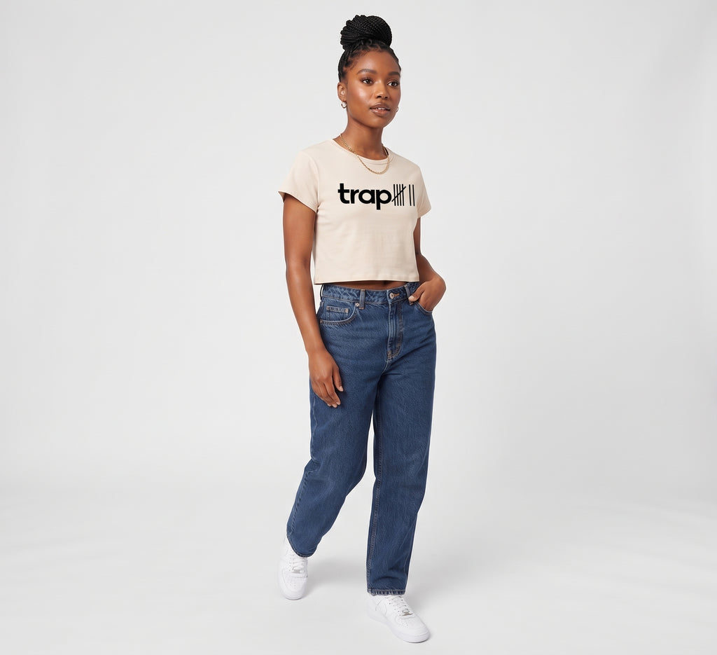 Snow Washed Cropped Tee