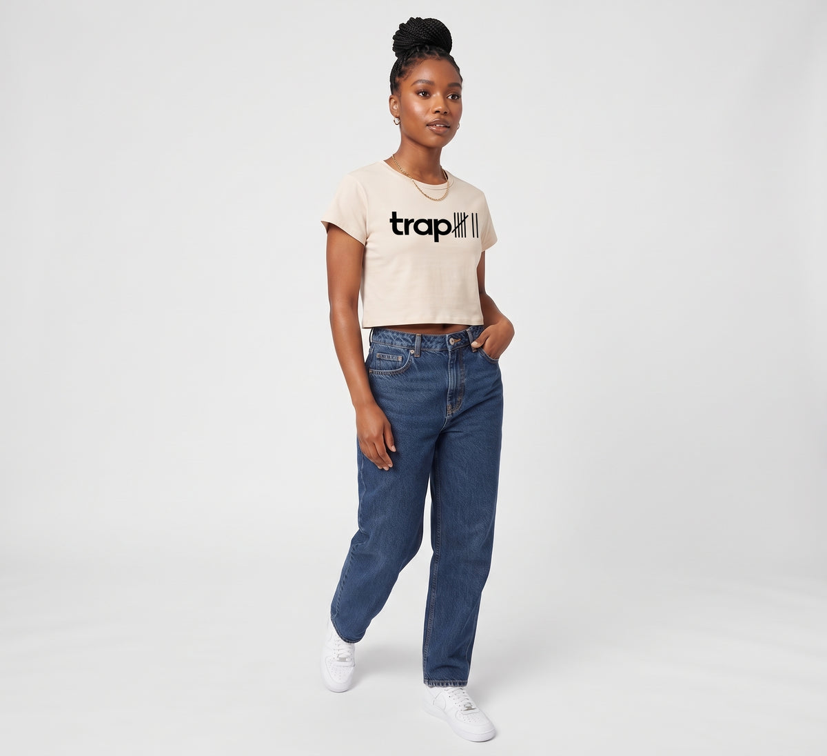 Snow Washed Cropped Tee