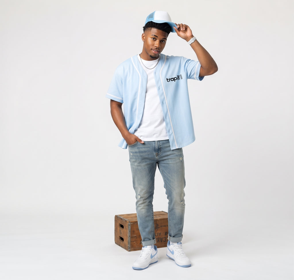 Contrast Piped Relaxed Jersey Top