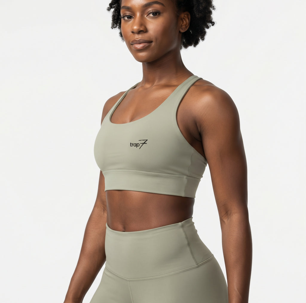 Criss-Cross Strappy Sports Bra