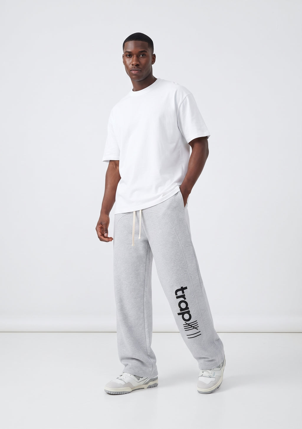Contrast-Stitch Fleece Sweatpants