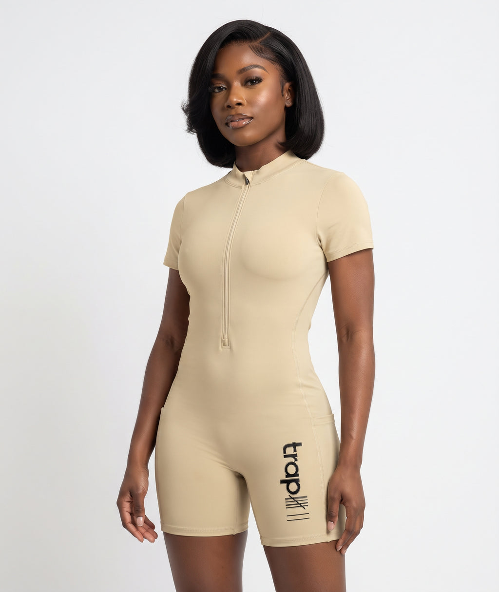 Everyday Quarter-Zip Romper