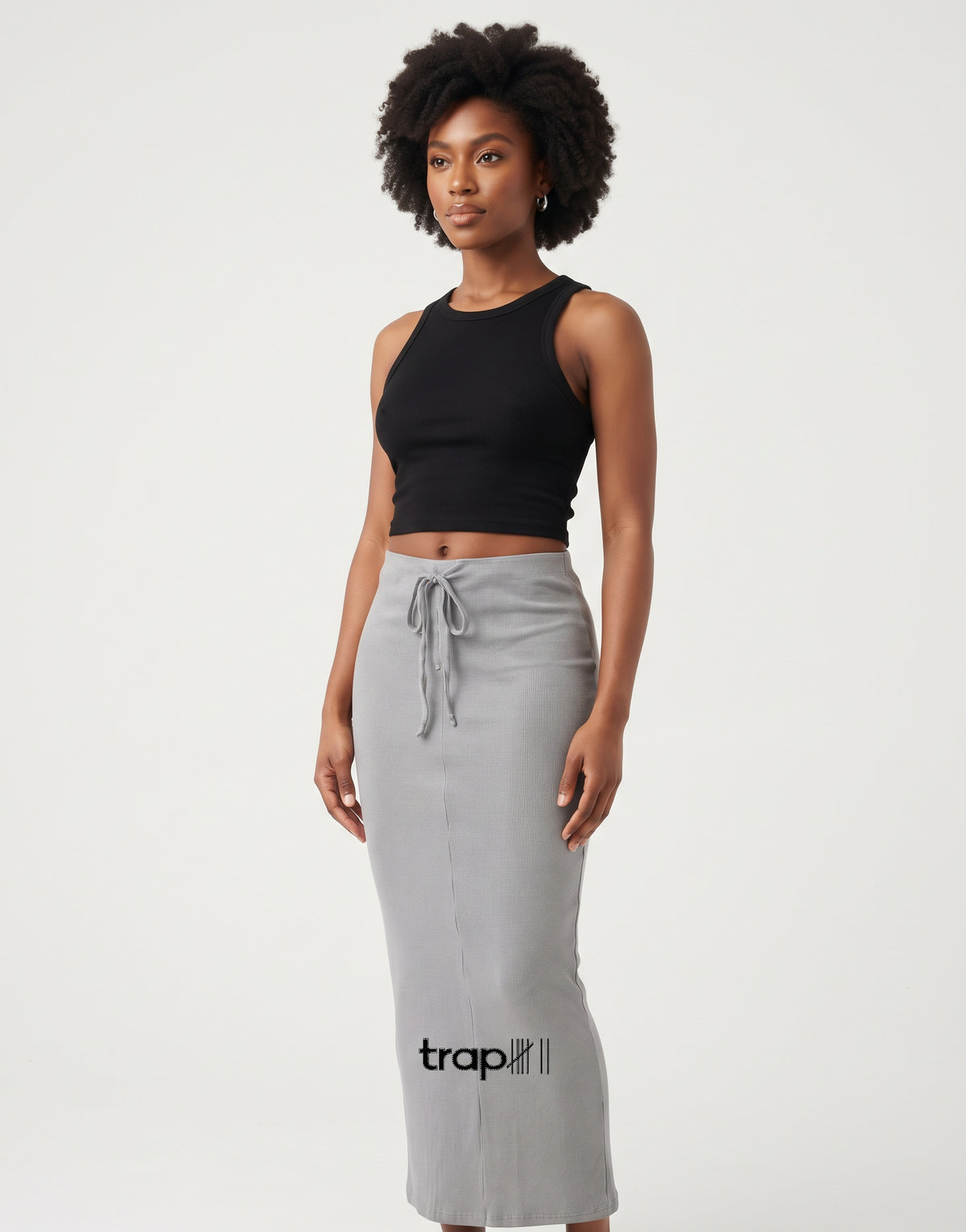Washed Flow Maxi Skirt