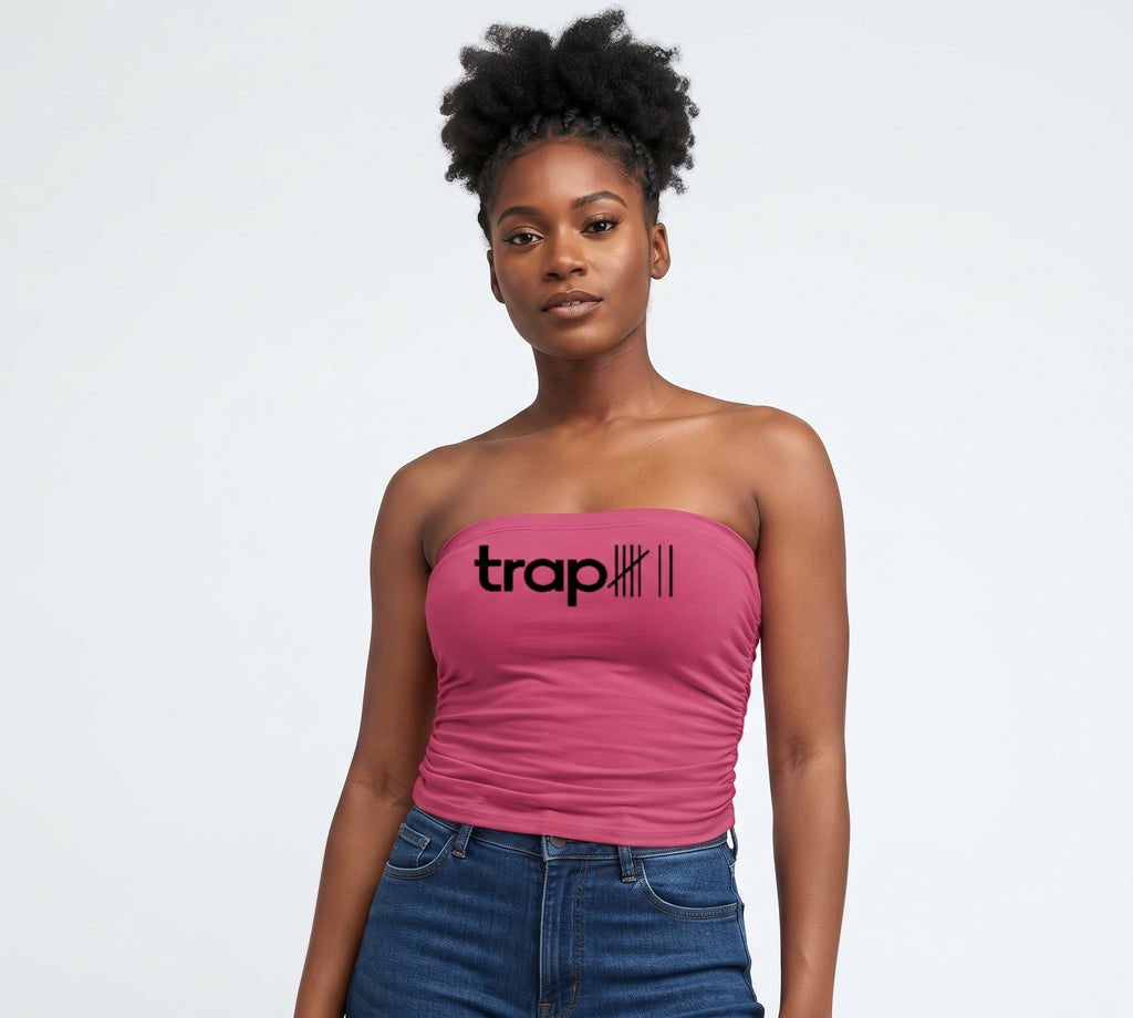Ruched Cropped Tube Top