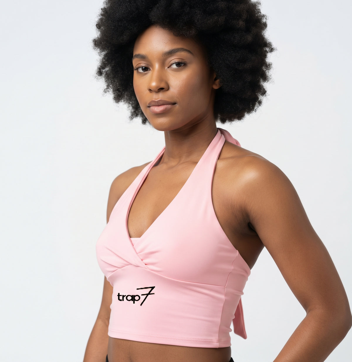 Ruched Halter Active Tank