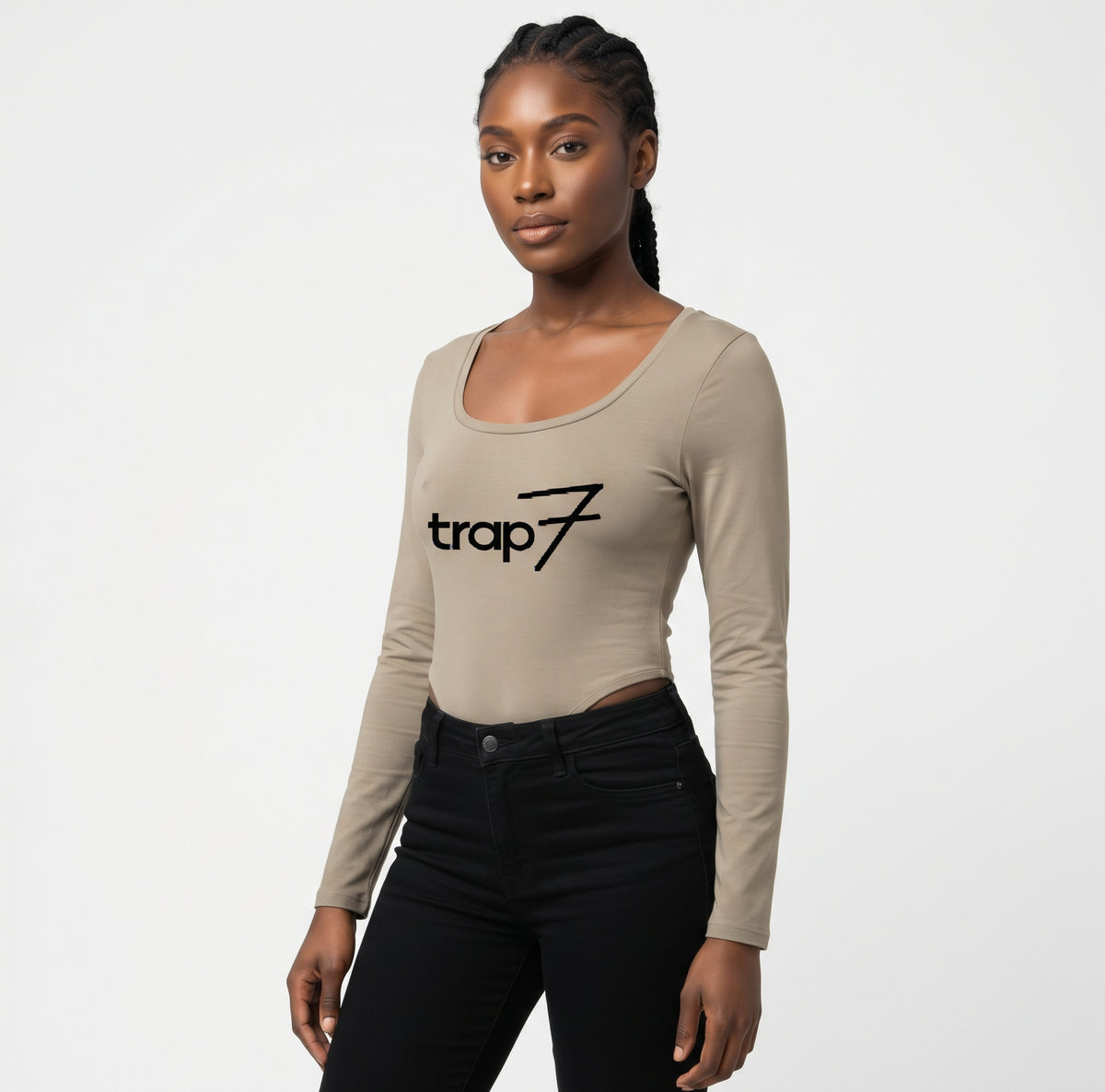 Sleek Long-Sleeve Yoga Bodysuit