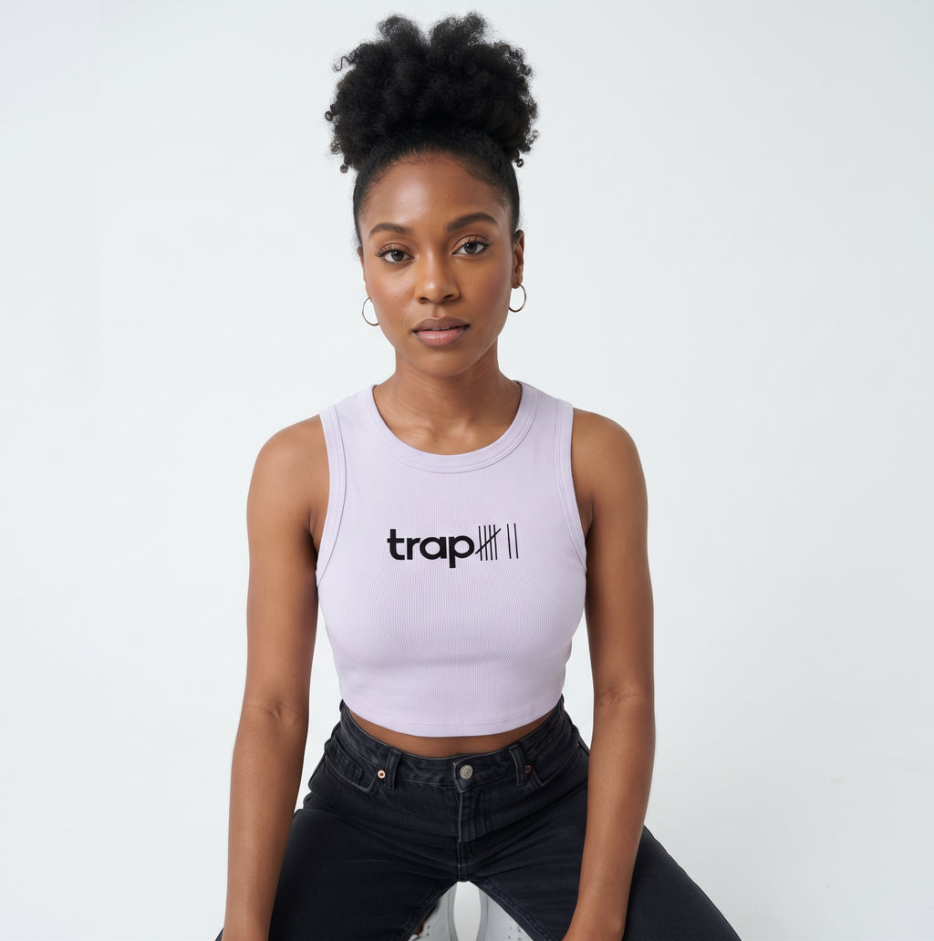 Sculpted Crewneck Crop Tank