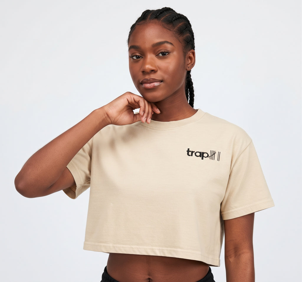 Mineral Wash Cropped Cotton Tee