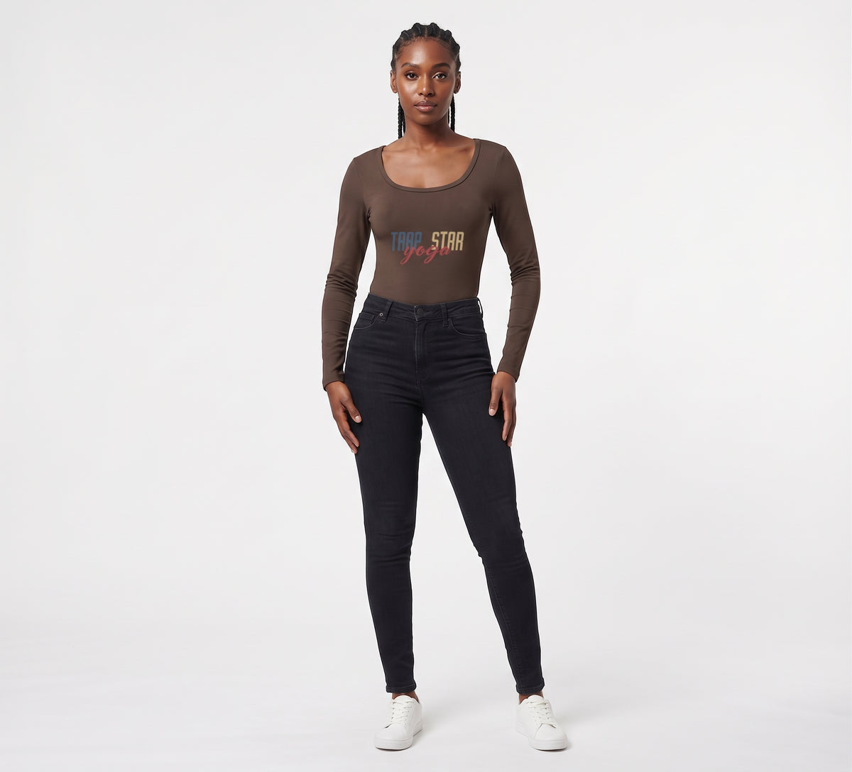 Sleek Long-Sleeve Yoga Bodysuit