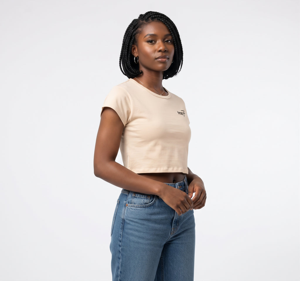 Snow Washed Cropped Tee