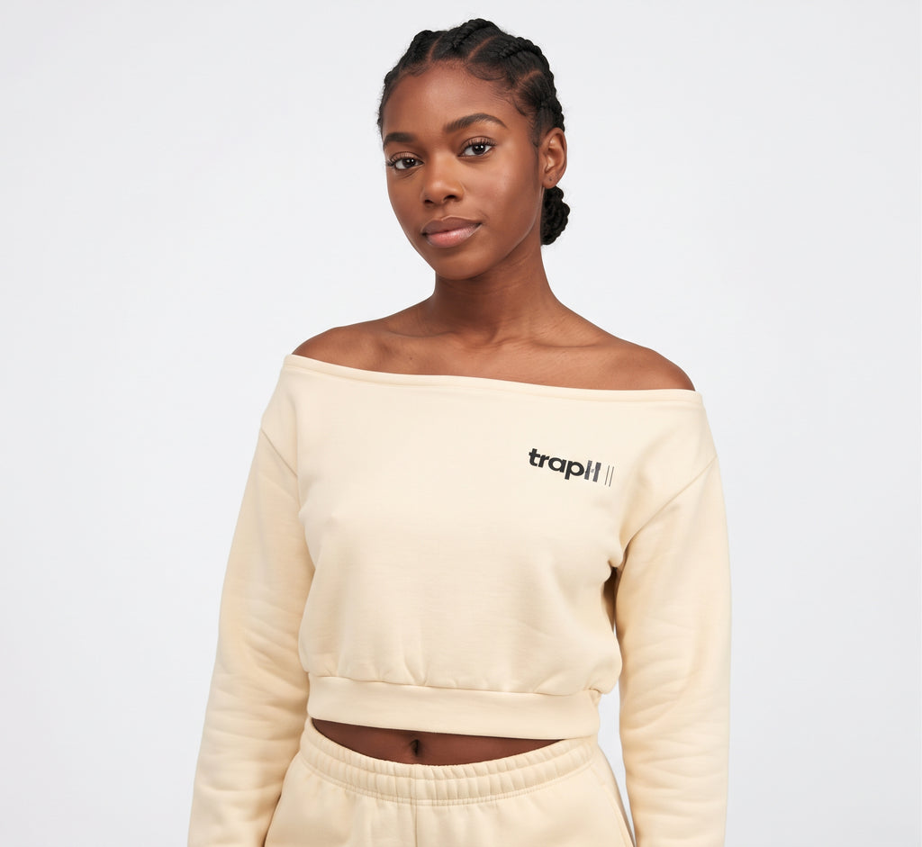Off-Shoulder Cozy Sweatshirt