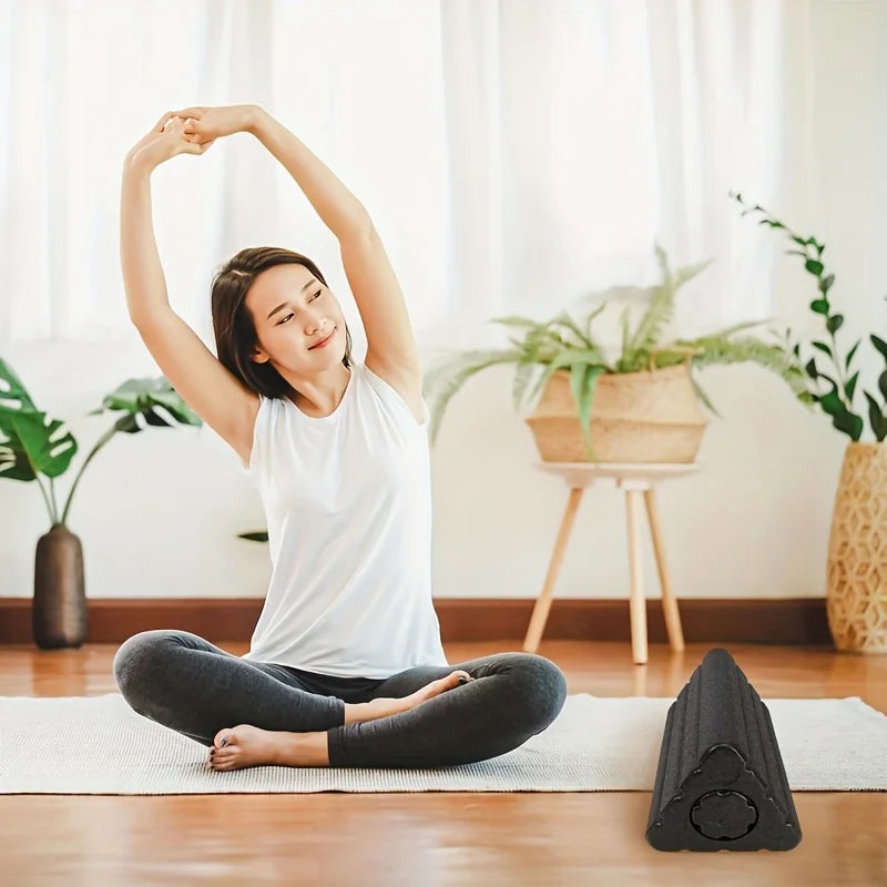 2-in-1 Triangle Pilates Roller Block