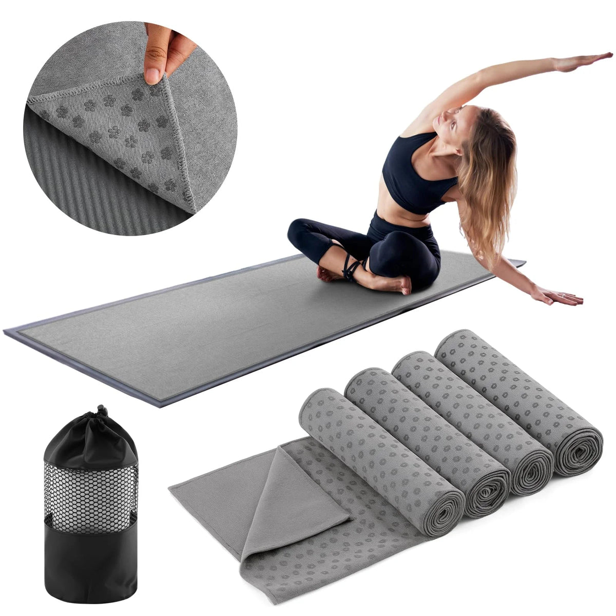 GripFlex Hot Yoga Towel