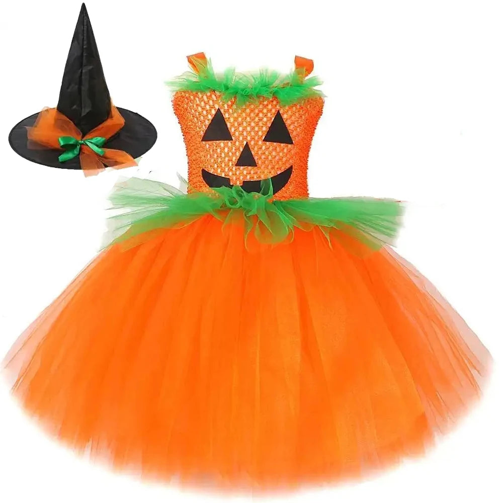 Pumpkin Witch Tutu Set