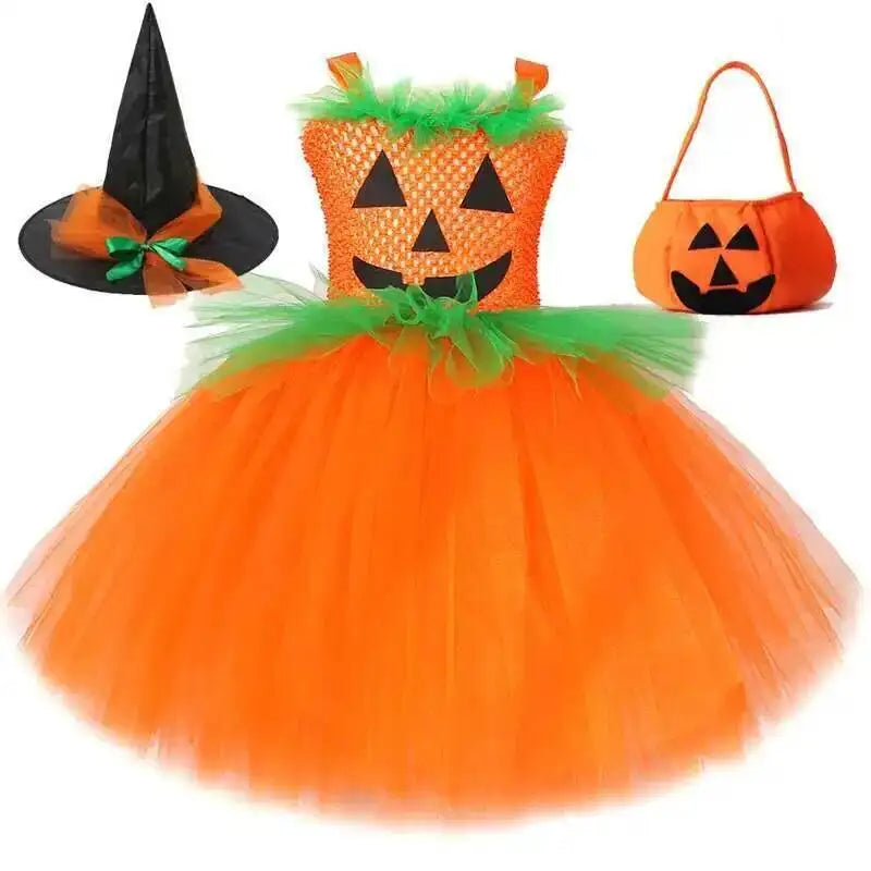 Pumpkin Witch Tutu Set