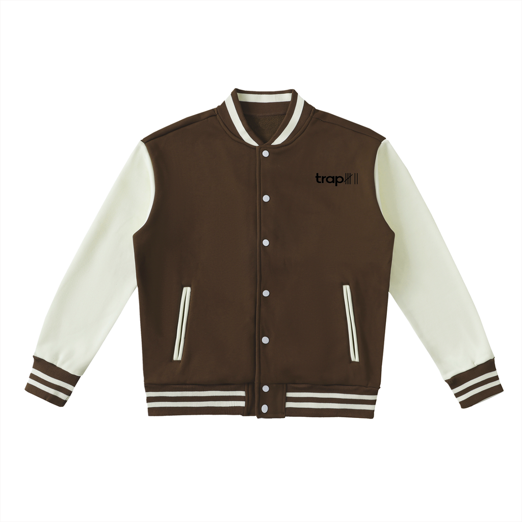 Two-Tone Fleece Varsity Jacket