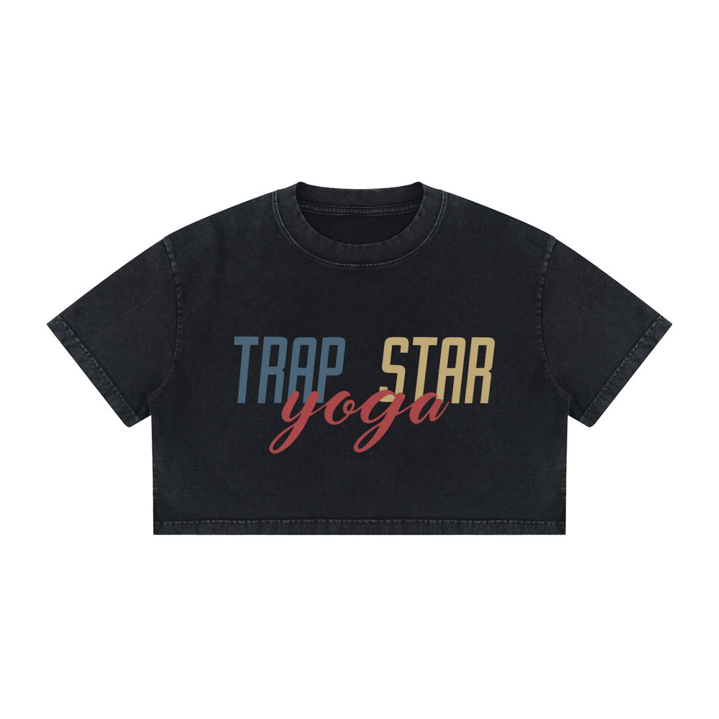 Mineral Wash Cropped Tee
