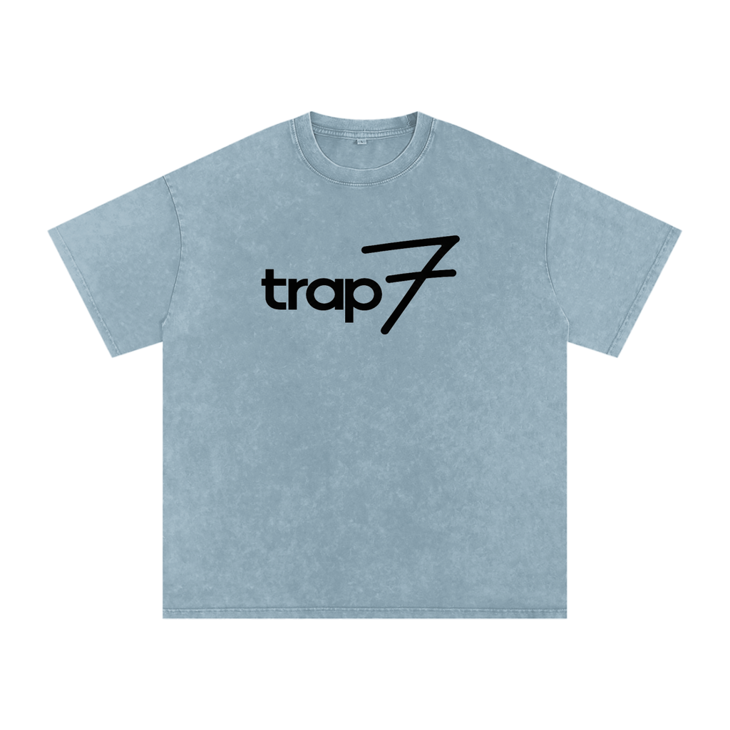 Snow Washed Oversized Cotton Tee