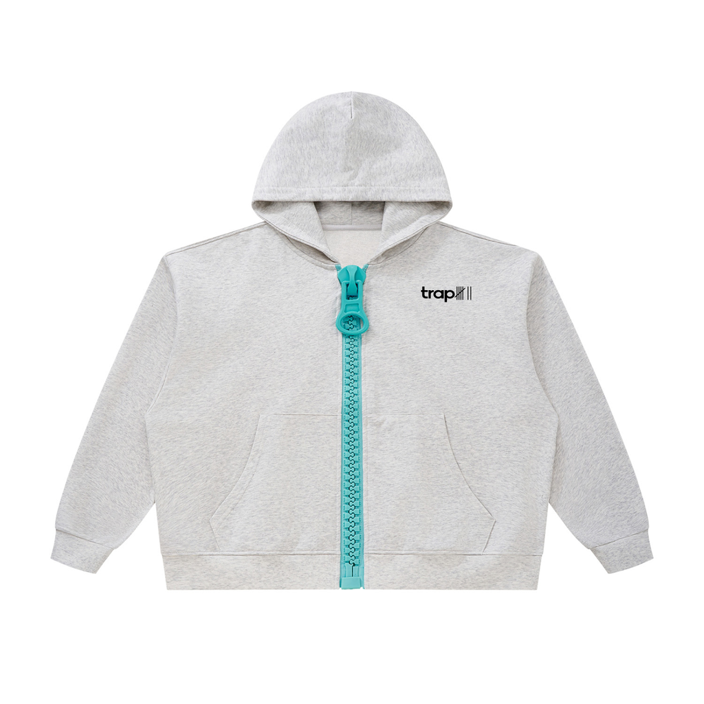 Unisex Chunky-Zip Oversized Hoodie