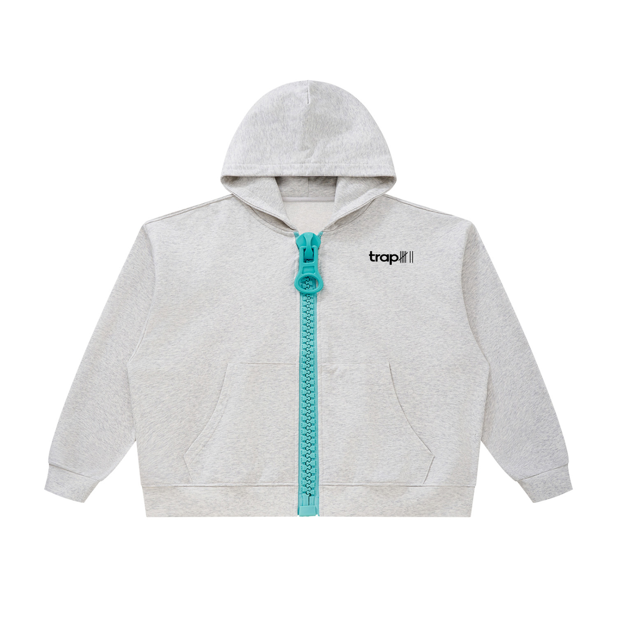 Unisex Chunky-Zip Oversized Hoodie