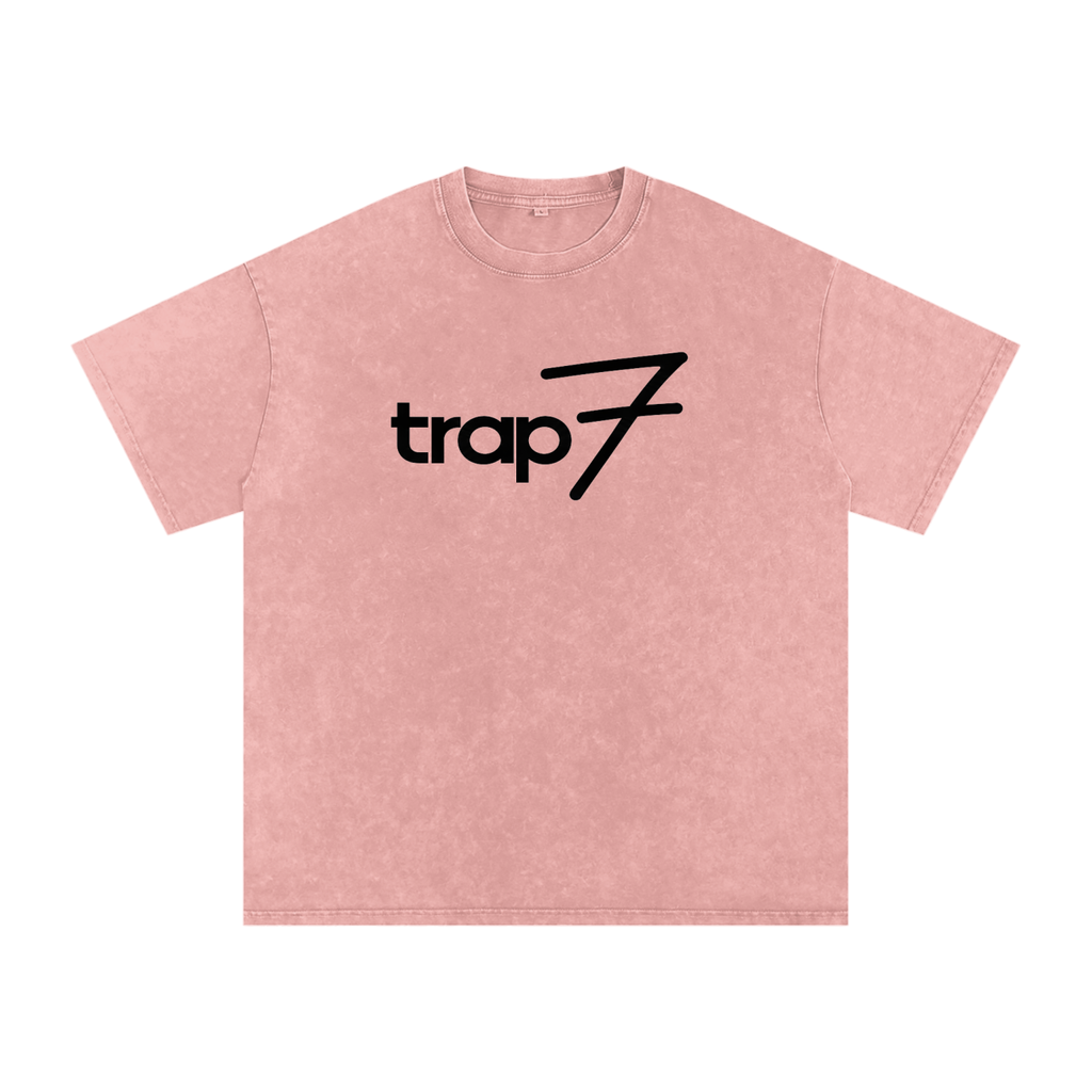 Snow Washed Oversized Cotton Tee