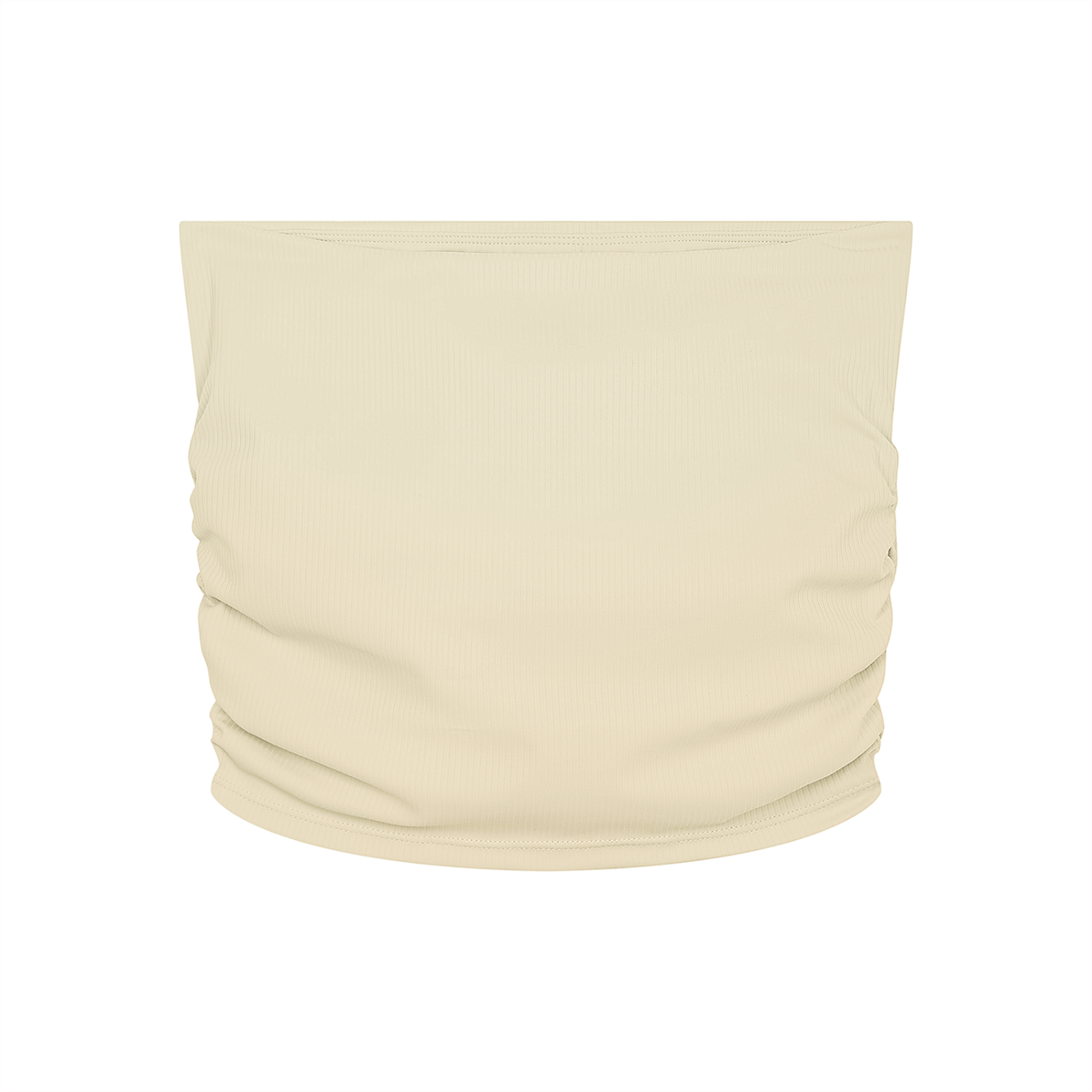 Ruched Cropped Tube Top