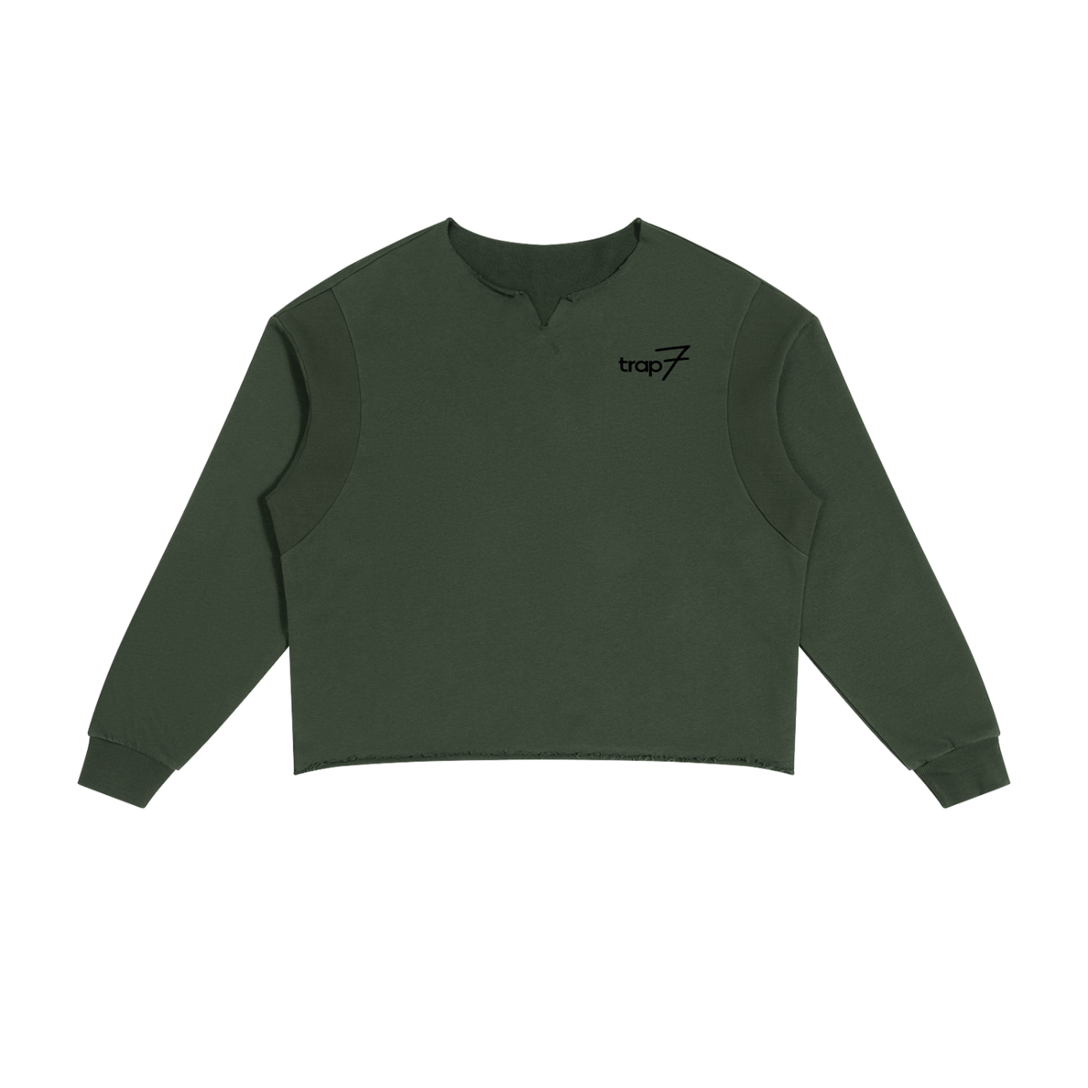 Unisex Raw-Edge Panel Boxy Sweatshirt