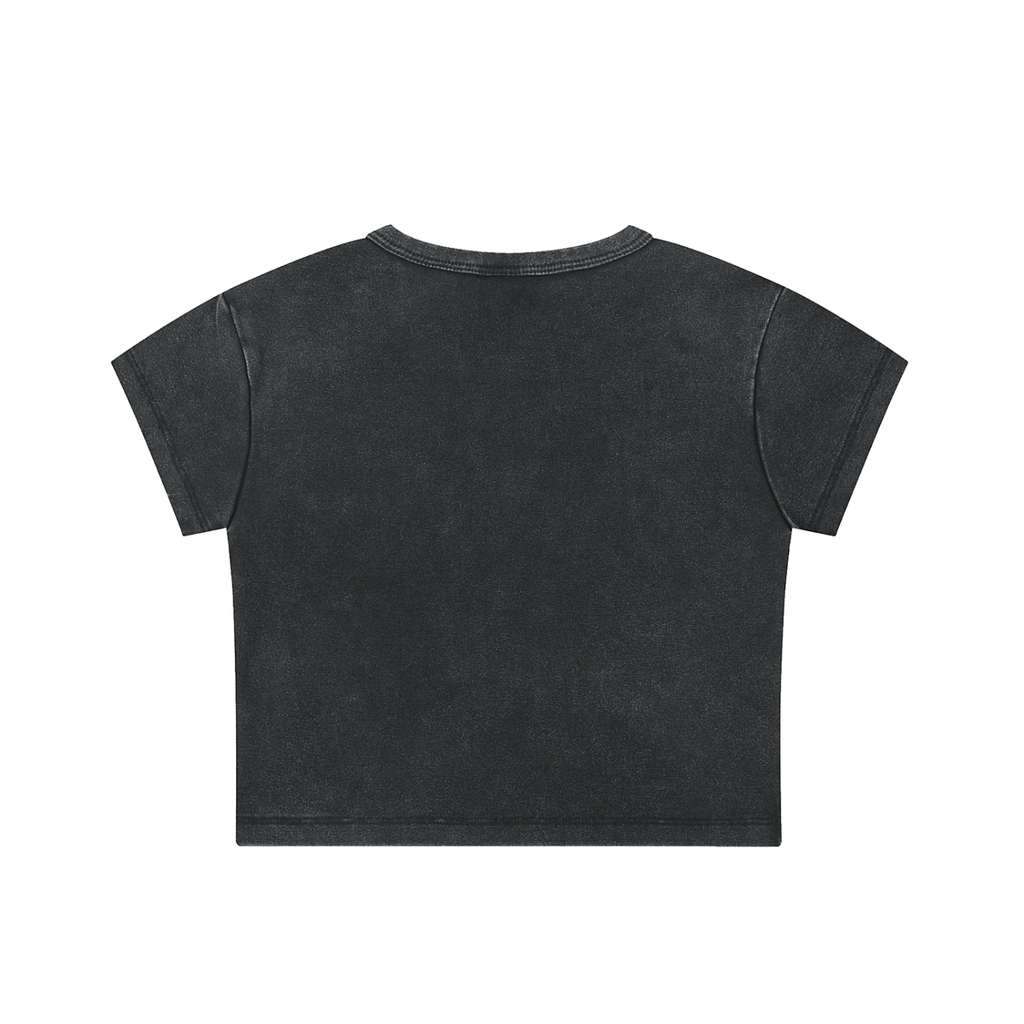 Snow Washed Cropped Tee