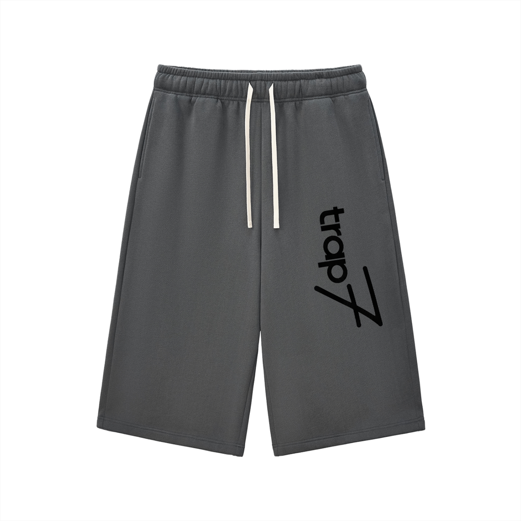 Relaxed Drawstring Cropped Sweatpants