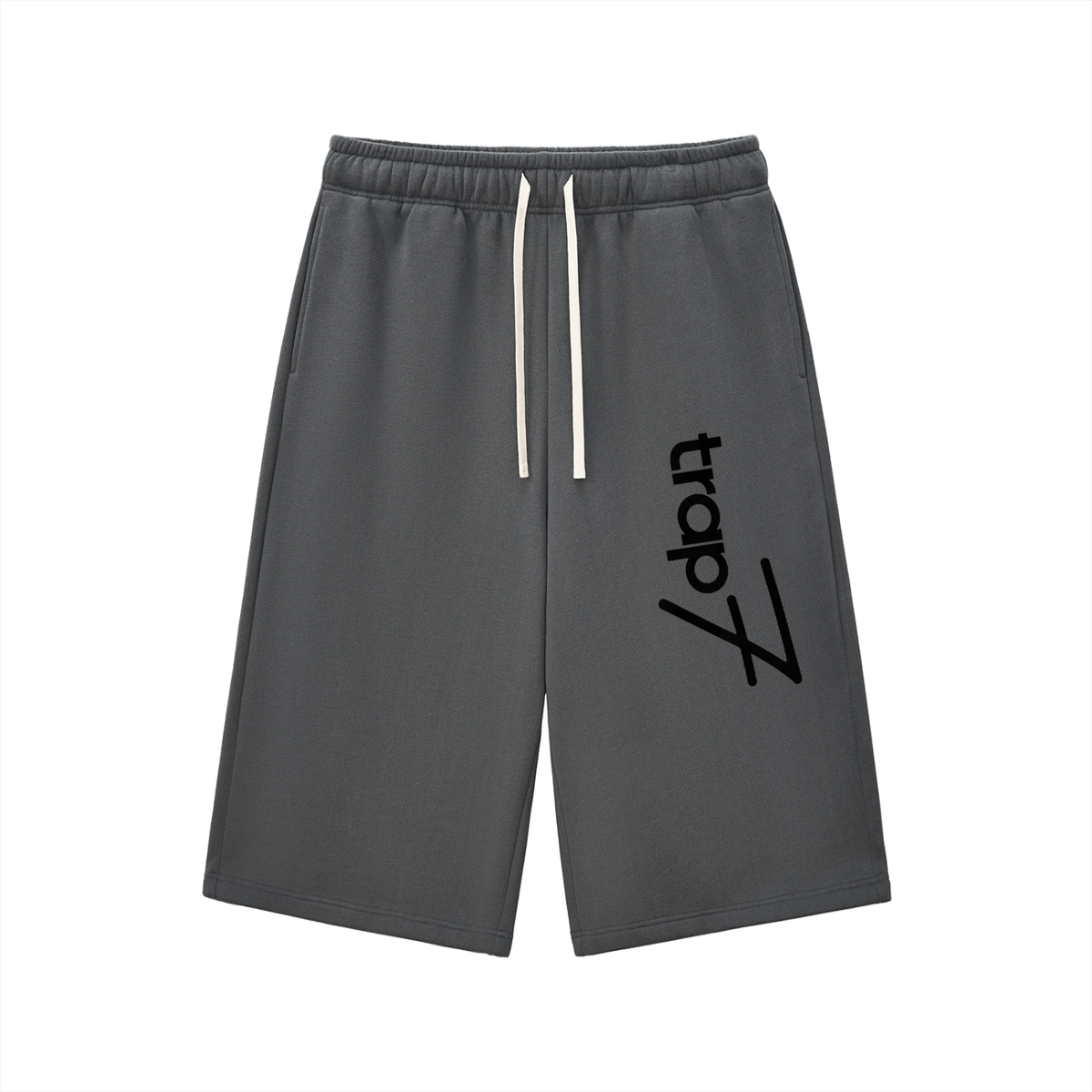 Relaxed Drawstring Cropped Sweatpants