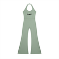 Sleek Halter Flare Jumpsuit