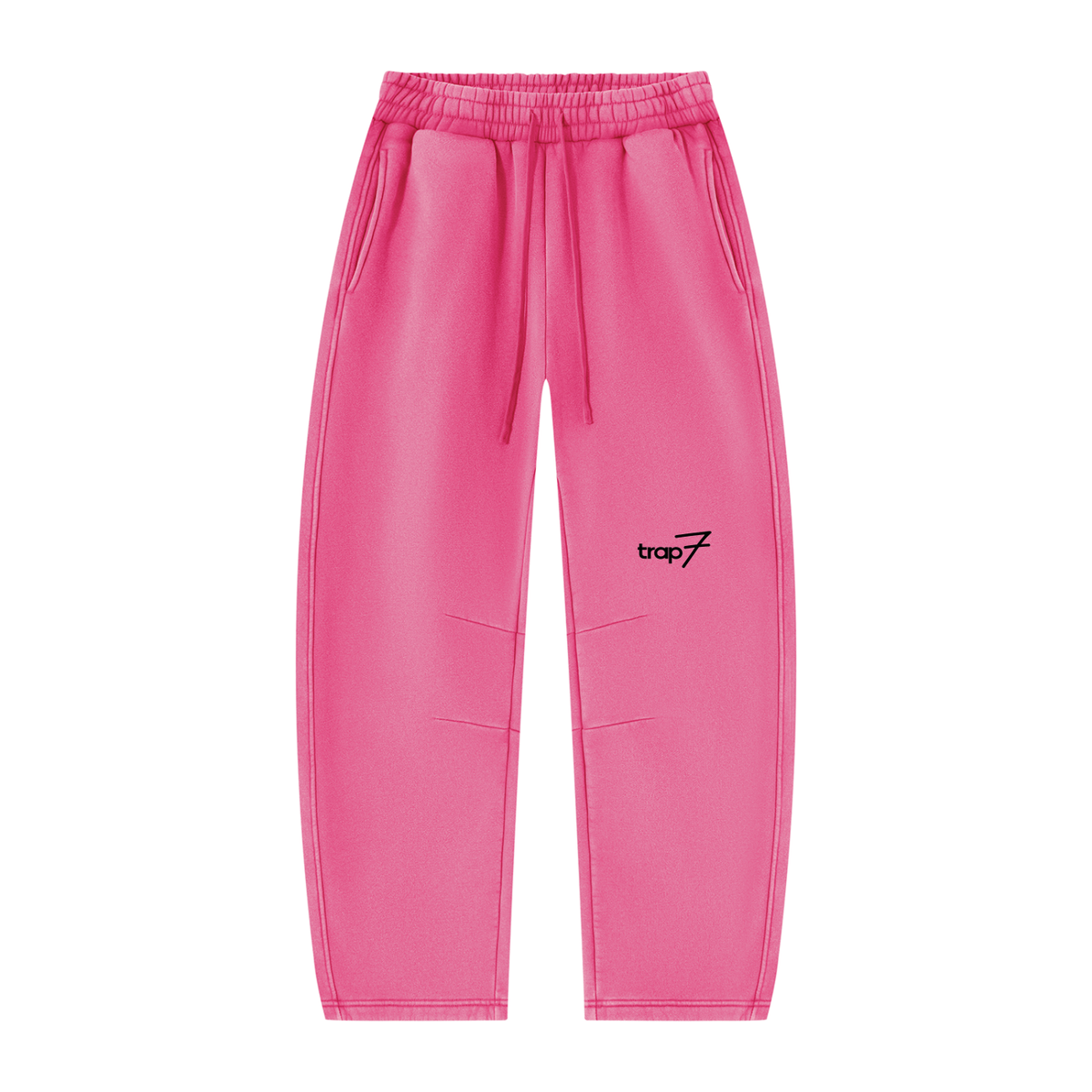 Vintage Wash Barrel-Leg Fleece Sweatpants
