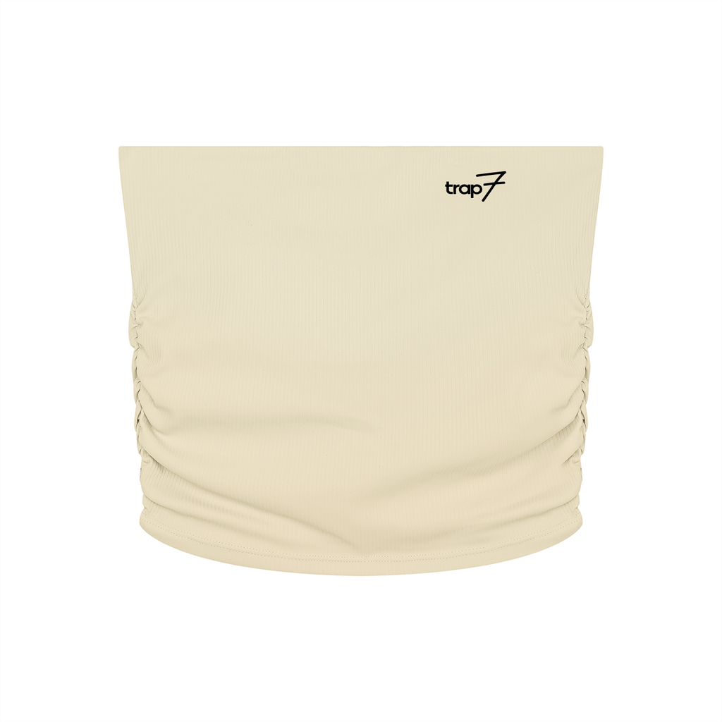 Ruched Cropped Tube Top