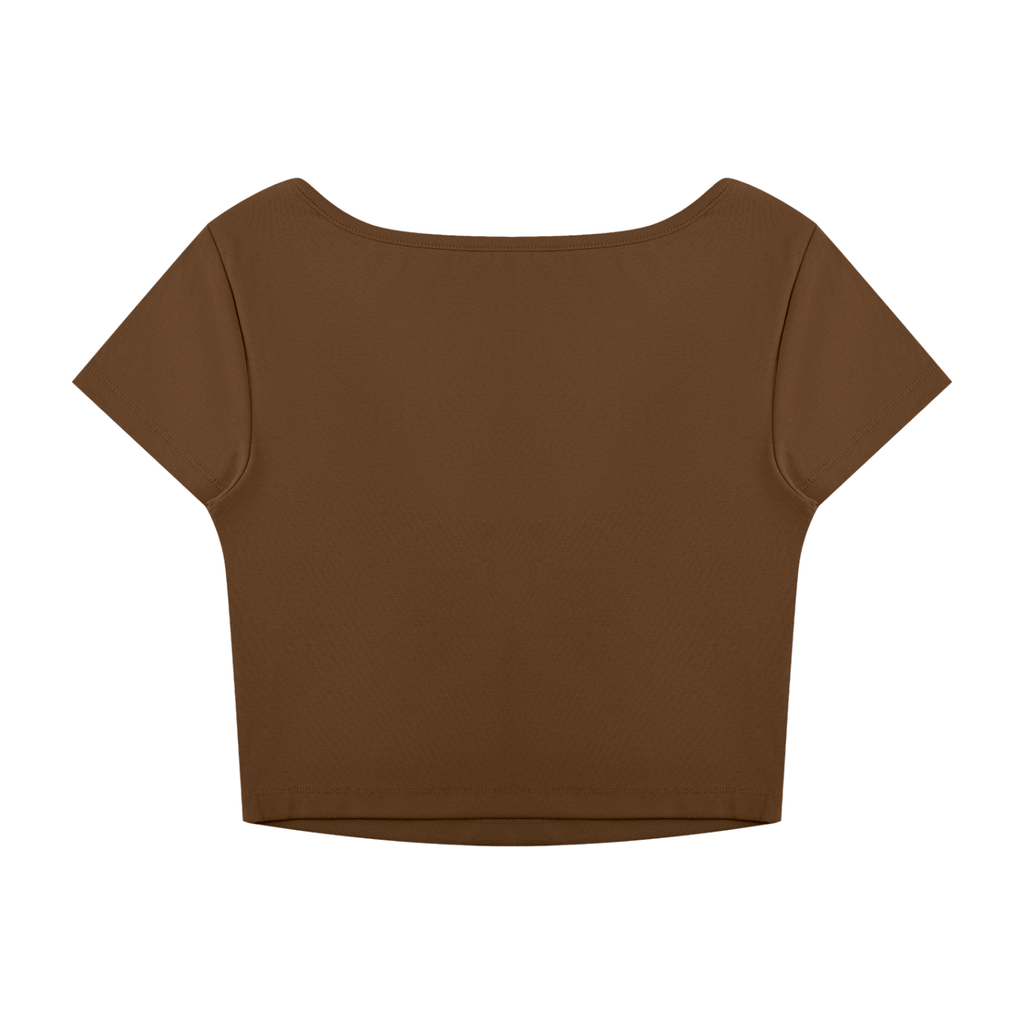 Essential Square-Neck Cropped Tee
