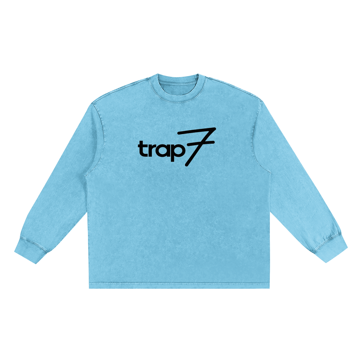 Snow Washed Raw-Edge Tee