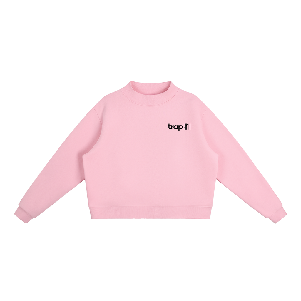 Cozy Mock-Neck Fleece Crewneck