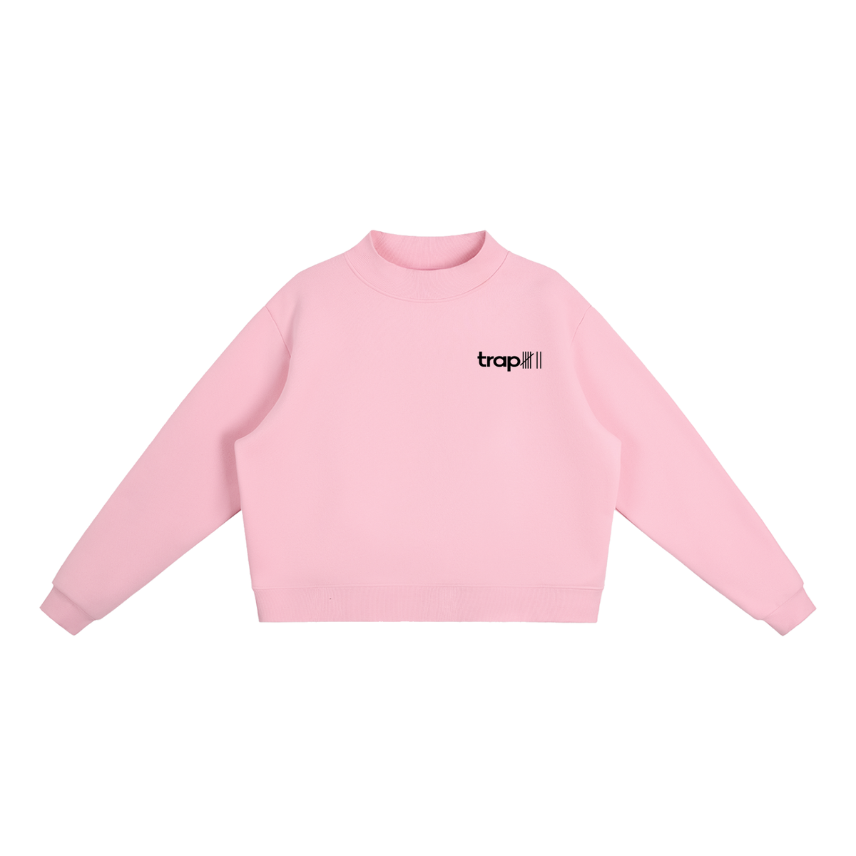 Cozy Mock-Neck Fleece Crewneck