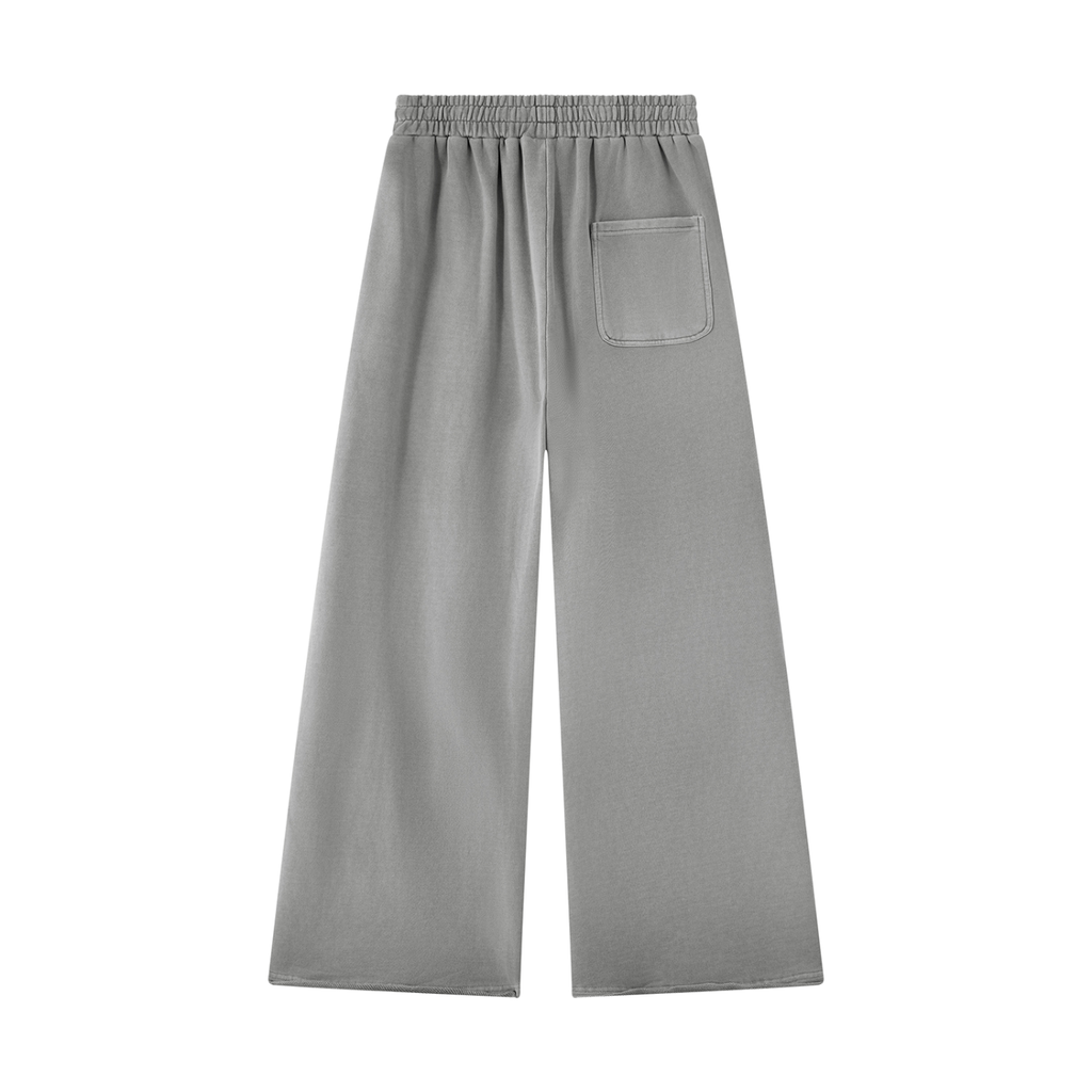 Vintage-Washed Raw-Edge Sweatpants