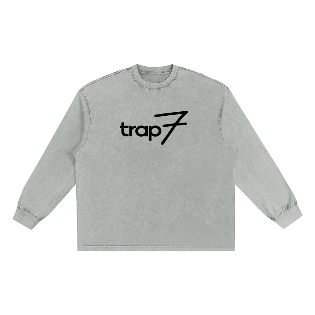 Snow Washed Raw-Edge Tee