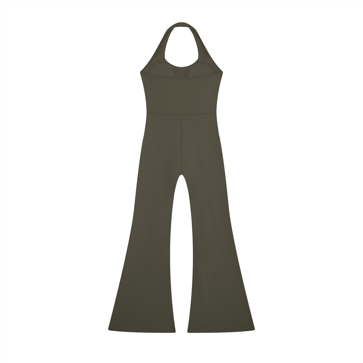 Sleek Halter Flare Jumpsuit