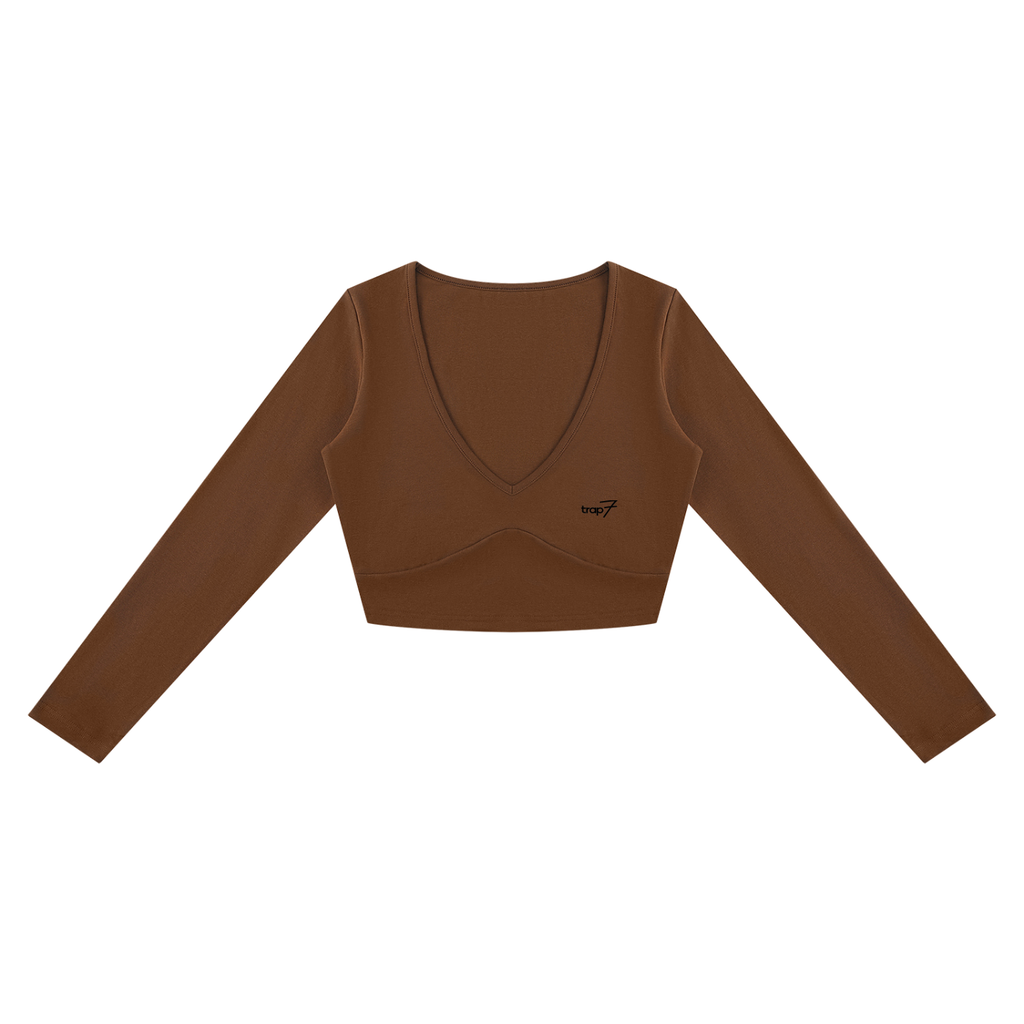 Essential Long-Sleeve Crop Tee